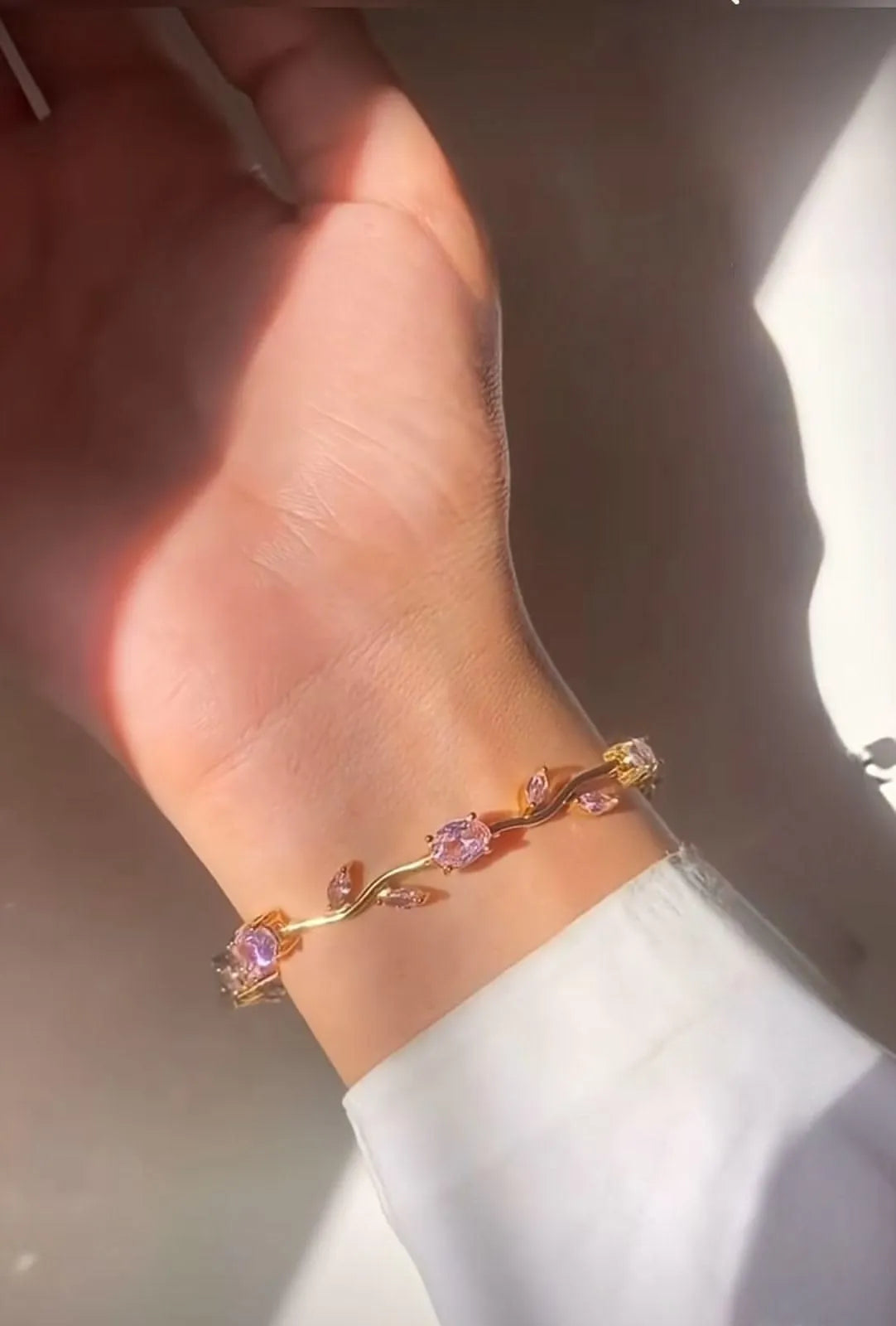 Pink Tulip Bracelet