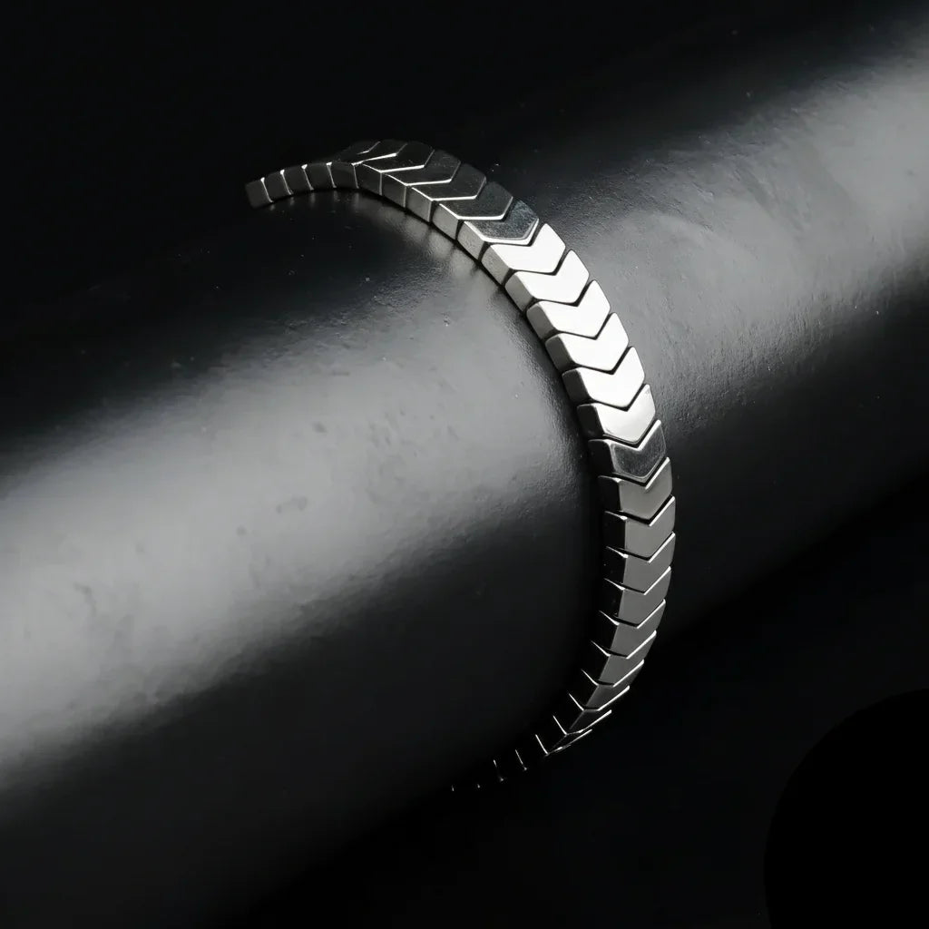 Stainless Steel Hematite Arrow Bracelet