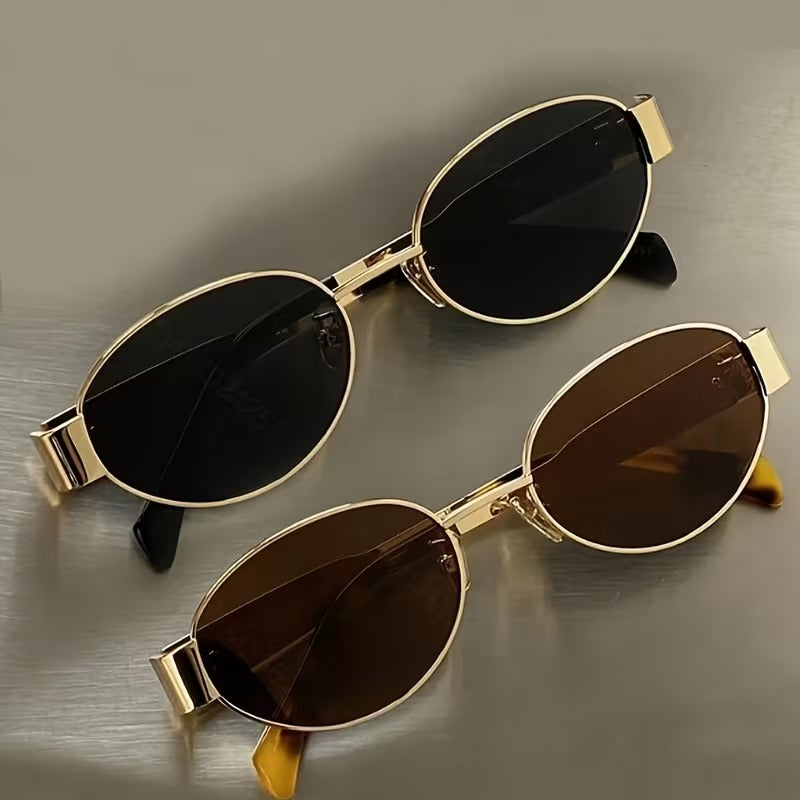 Oval Frame Fashion Glasses