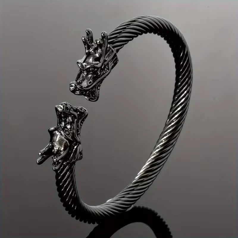 Dragon bangle for men