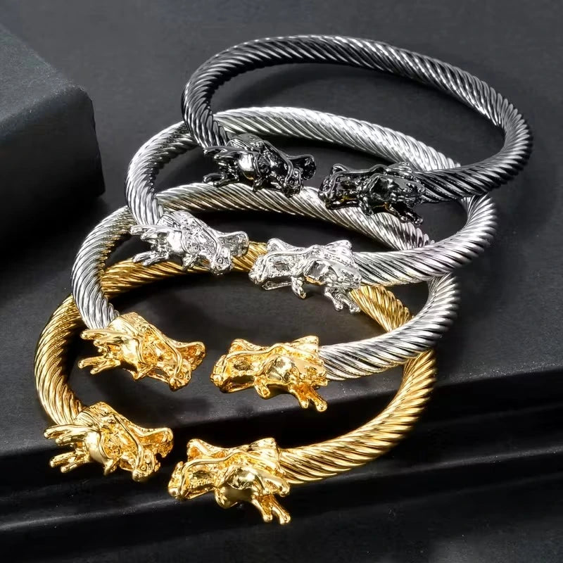 Dragon bangle for men
