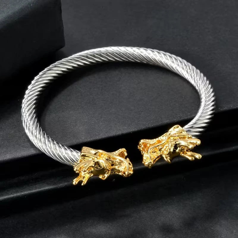 Dragon bangle for men