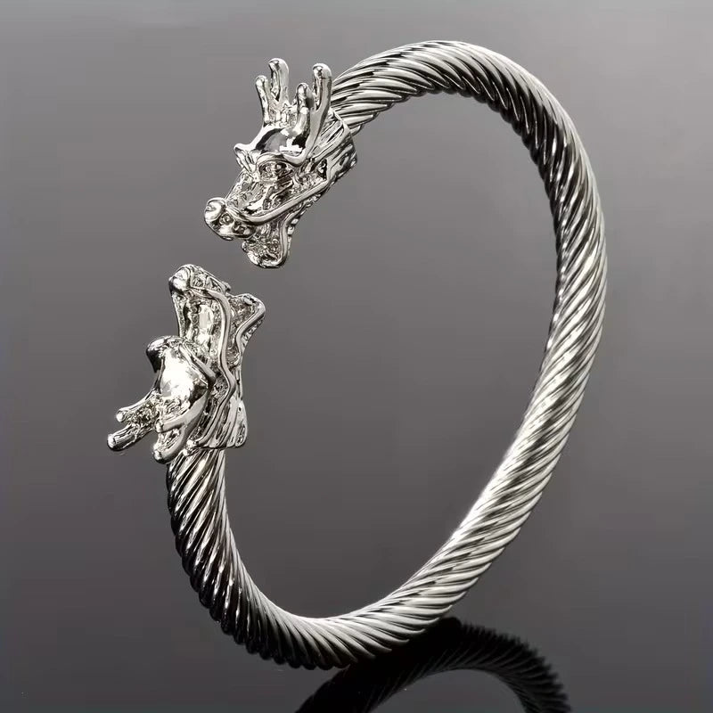 Dragon bangle for men