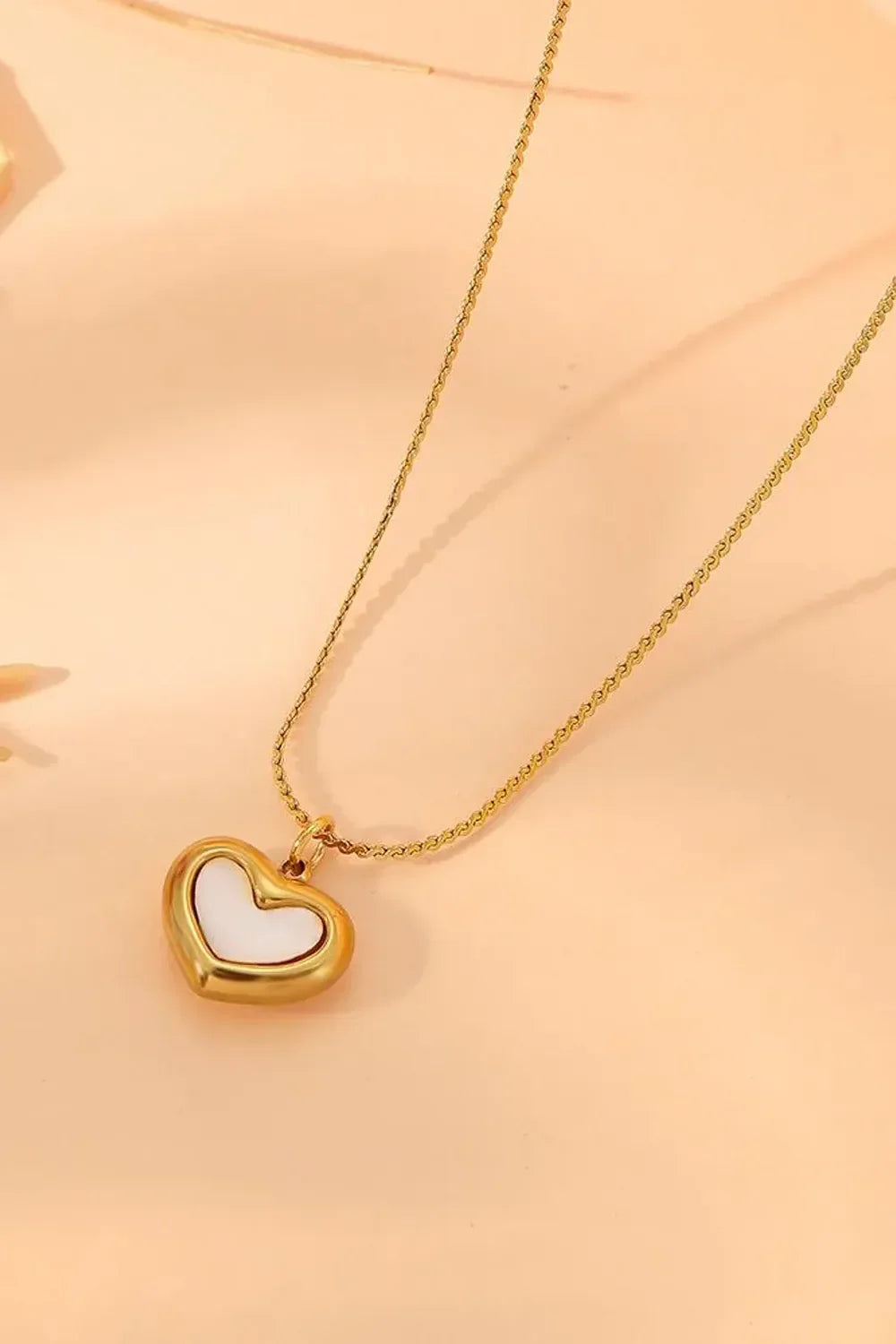 White Quartz Heart Necklace