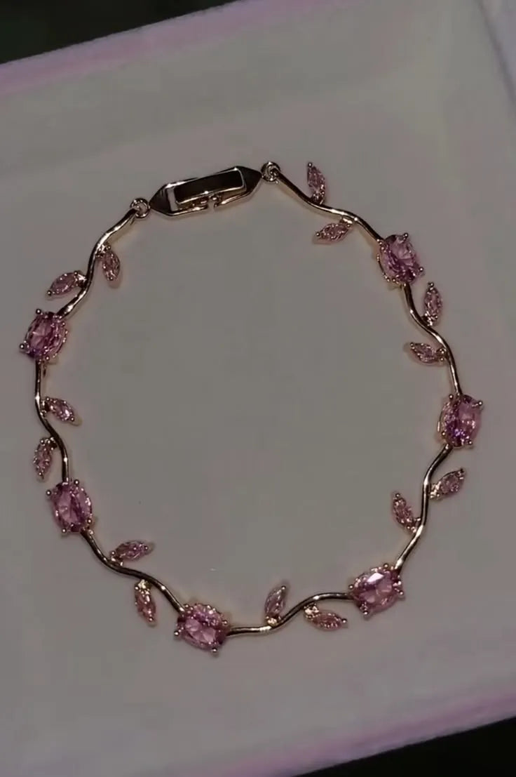 Pink Tulip Bracelet