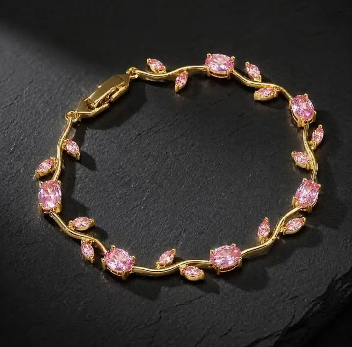 Pink Tulip Bracelet