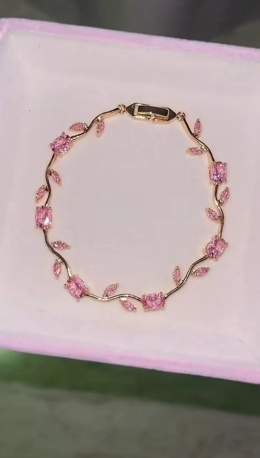 Pink Tulip Bracelet