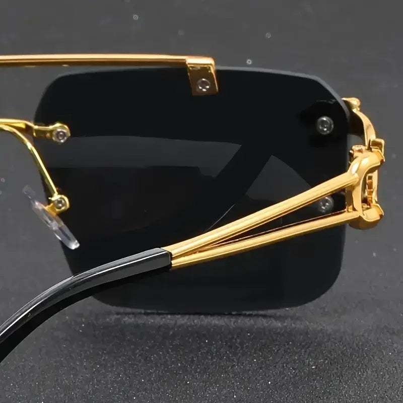 Vintage Luxury Golden Glasses