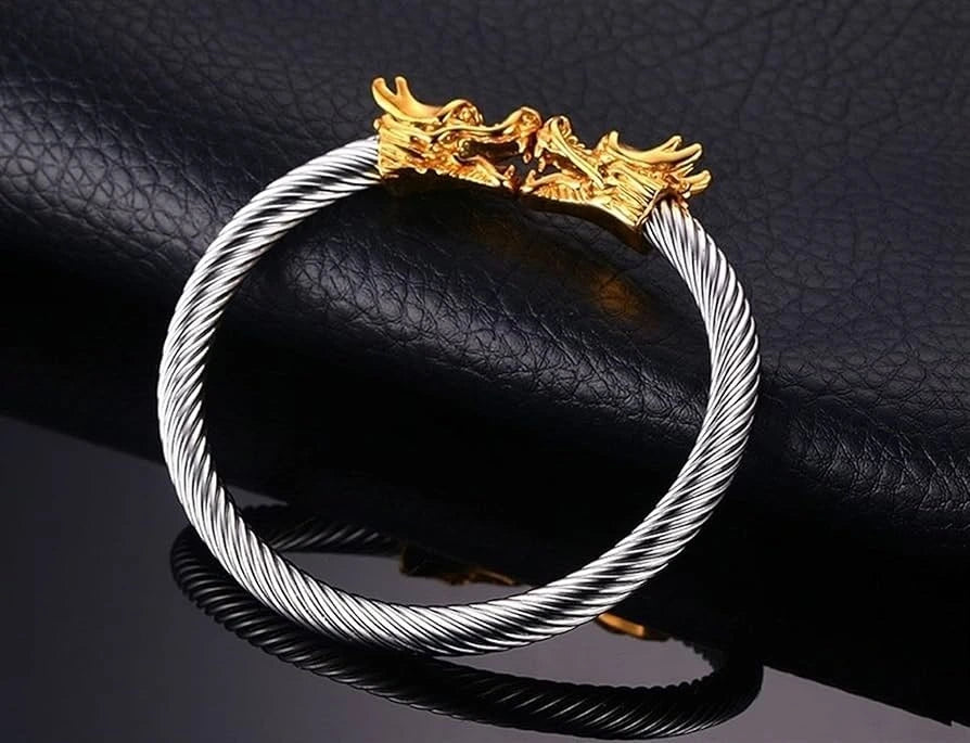 Dragon bangle for men